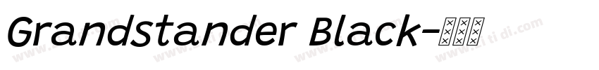 Grandstander Black字体转换